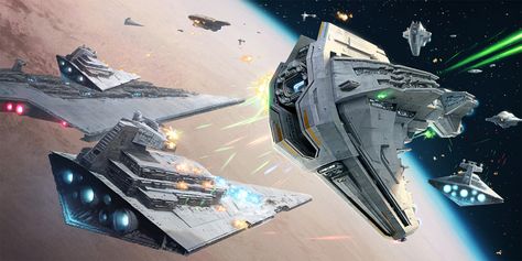 ArtStation - New Republic Nadiri Starhawk Battecruiser and Imperial Onager Class Star Destroyer (SW Armada), Darren Tan The Old Republic Ships, New Republic Ships, Starhawk Star Wars, Star Wars Ships Design, Star Wars Spaceships, Capital Ship, Star Wars Vehicles, Star Wars Battlefront, New Republic