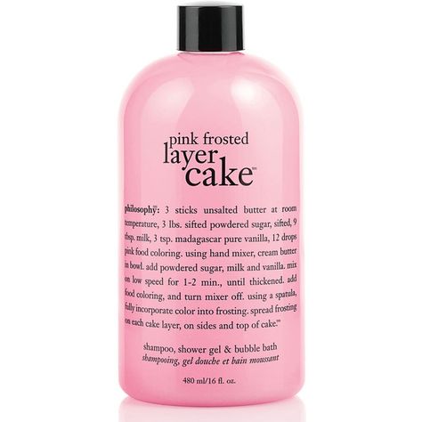 Philosophy Pink Frosted Layer Cake Shower Gel 16 Oz. ($16) ❤ liked on Polyvore featuring beauty products, bath & body products, body cleansers, fillers, beauty, makeup, pink fillers, pink and bubble bath Pink Frosted Animal Cracker, Philosophy Shower Gel, Frosted Animal Crackers, Philosophy Beauty, Philosophy Products, Animal Cracker, Wine Gift Baskets, Bath Gel, Animal Crackers