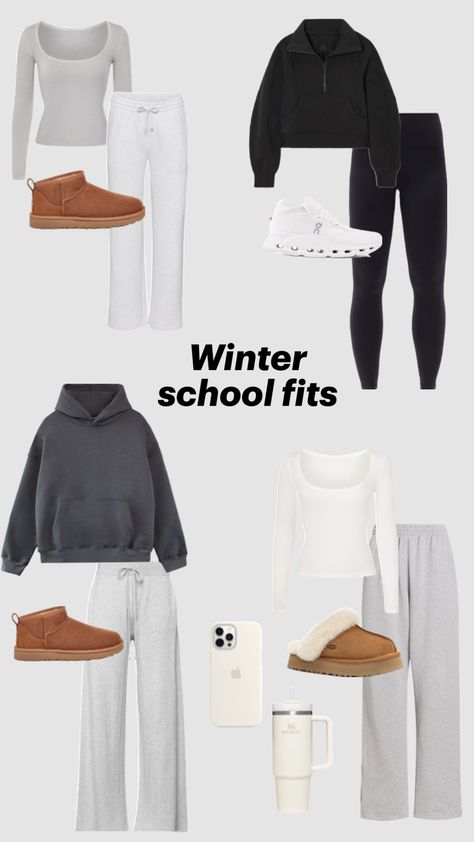 Winter School Outfits, Casual Preppy Outfits, Outfit Inspo Casual, Cute Lazy Day Outfits, Casual School Outfits, Lazy Day Outfits, Cute Preppy Outfits, Cute Comfy Outfits, Simple Trendy Outfits