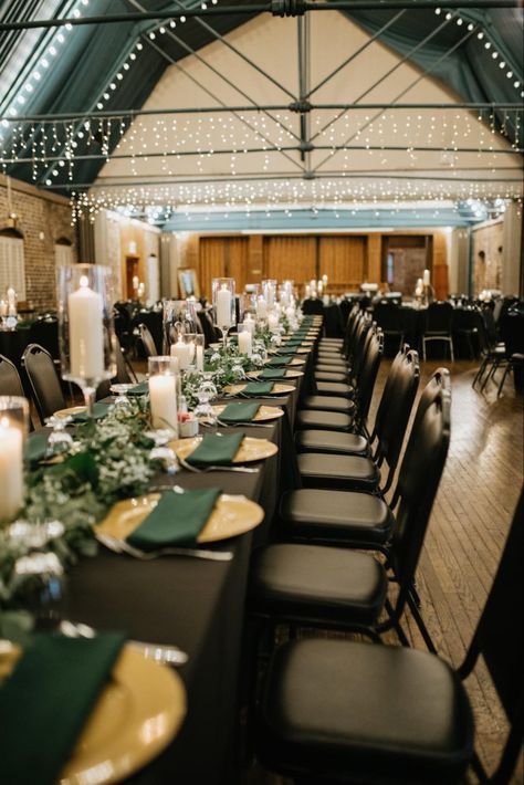 Rustic Black And Green Wedding, Gold Dark Green Wedding, Dark Green And Gold Theme Party, Silver And Dark Green Wedding, Black Hunter Green And Gold Wedding, Navy Emerald And Gold Wedding, Black Gold And Forest Green Wedding, Black Gold And Dark Green Wedding, Castleton Green Wedding