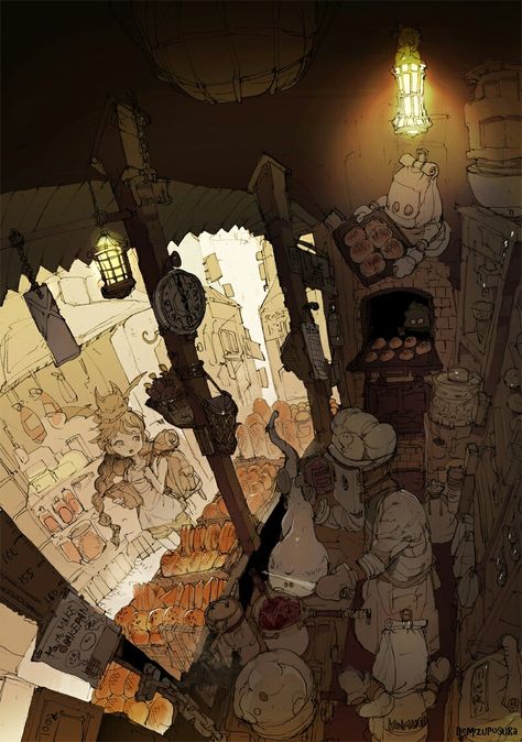 The Promised Neverland, Promised Neverland, Art Et Illustration, Arte Fantasy, 판타지 아트, Environmental Art, Fantasy World, Animation Art, Food Art