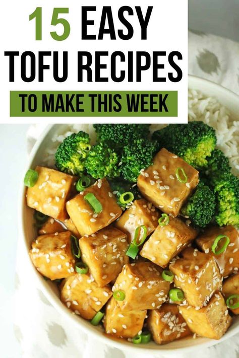 Tofu is one of my all-time favorite plant-based proteins, and with good reason! It's incredibly versatile, exceptionally healthy, and delicious to boot. Click on to find out why I'm totally obsessed with this tasty superfood. You'll find simple tofu recipes to make for breakfast, lunch, and dinner! Vegan Teriyaki Tofu, Vegan Teriyaki Sauce, Firm Tofu Recipes, Green Bean Stir Fry, Vegan Teriyaki, Bean Stir Fry, Tofu Recipes Healthy, Tofu Recipes Easy, Teriyaki Tofu