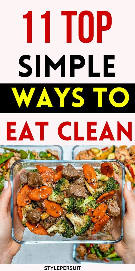 Clean eating is not just a diet; it's a lifestyle that revolves around consuming whole, unprocessed foods that nourish the body and promote overall well-being. If you're on a quest to revitalize your diet and embrace a healthier lifestyle, you're in for a treat – 21 treats, to be exact! check out a collection of 21 Quick & Easy Clean Eating Recipes that will not only tantalize your taste buds but also provide your body with the essential nutrients it craves. #health #food #Nutrition #meal Quick Clean Meals, Diet And Health, What Is A Healthy Diet, Unprocessed Food Diet Meal Ideas, Healthy Clean Eating Snacks, Cleaning Eating Recipes, Lean Recipes Clean Eating, Healthy Foods That Taste Good, Whole Foods Recipe Eating Clean