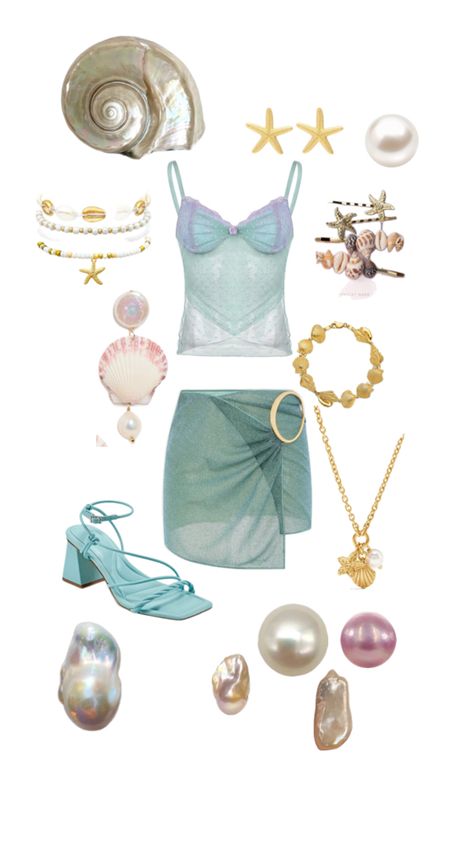 Mermaid Halloween Outfit, Halloween Costume Aesthetic, Kids Secret Santa, Mermaid Halloween Costume, Costume Aesthetic, Aesthetic Mermaid, Mermaid Halloween Costumes, Mermaid Halloween, Disneyland Outfits