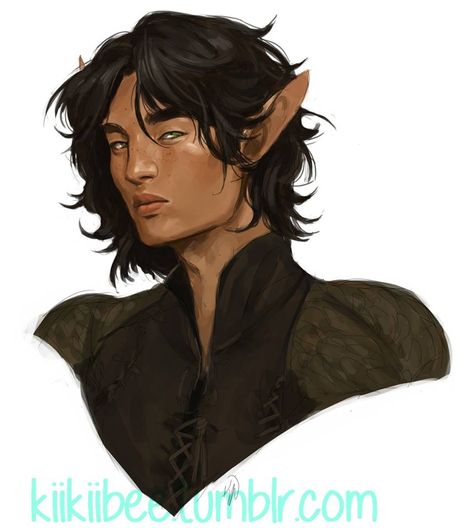 Asian Character Design Male, Male Elf Character Design, High Elf Male, Asian Character Design, Dnd Elves, Male Elf, Elf Man, Elf Characters, Character Portrait