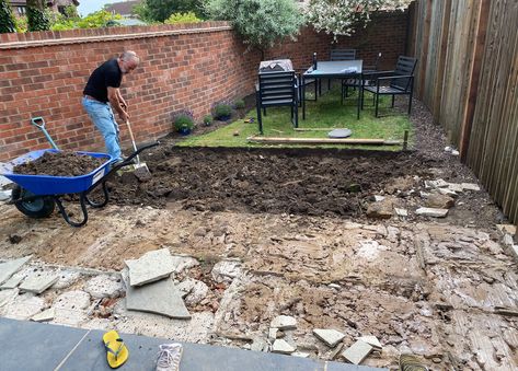 Before and after: Stranded dad transforms his daughter's garden during lockdown, saving THOUSANDS | Real Homes Garden Before And After Uk, Two Level Garden Ideas, 2 Level Garden Ideas, Level Garden Ideas, Level Garden, Garden Transformation, Garden Pods, Real Homes, Garden Makeover