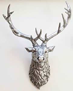 Stag Decor, Expensive Whiskey, Reindeer Sculpture, Stags Head, Sculpture Fountain, Disney Bedrooms, Stag Deer, Glam Living Room, Stag Head