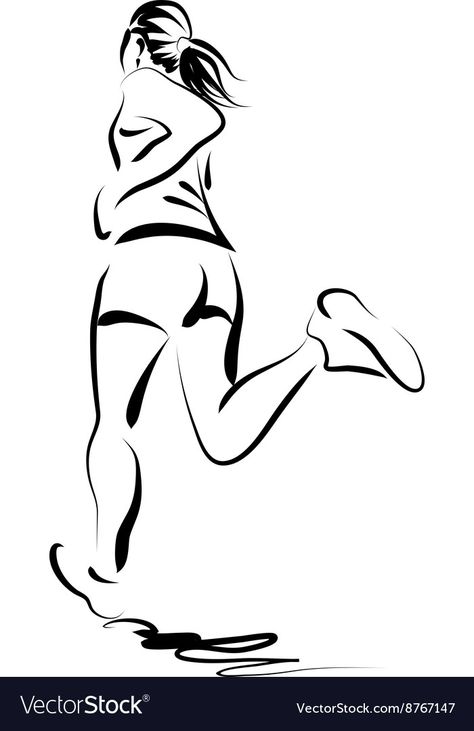 Running Aesthetic Drawing, Running Illustration Drawings, Running Line Art, Running Tattoos, Running Embroidery, Running Drawing, Running Illustration, Running Woman, Running Images