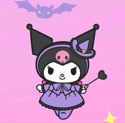 Kuromi Polaroid, Kuromi Cakes, Kuromi Emoji, Purple Cake Topper, Rorojump Icon, Kuromi Cake, Wednesday Theme, Kuromi Party, Kuromi Halloween