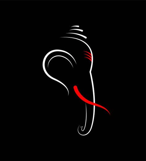 Ganpati Bappa Logo Design, Ganpati Line Art, Ganpati Logo Design, Ganesh Logo Design, Ganpati Logo, Ganapati Wallpapers, Ganapathi Images, Ganesh Logo, Stickers For Bike