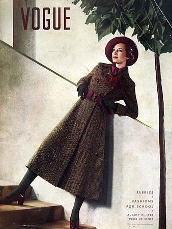 Vogue US cover by Anton Bruehl, Aug. 15, 1935 Cover Vogue, Vintage Vogue Covers, Madame Gres, 1930 Fashion, Madeleine Vionnet, Vogue Magazine Covers, Magazine Vogue, Vogue Archive, Model Magazine