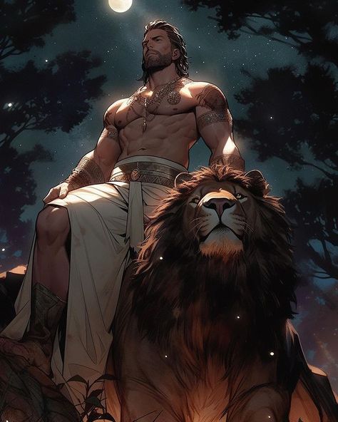 Zodiac Wallpaper Aesthetic, Leo Zodiac Wallpaper, Leo Zodiac Wallpaper Aesthetic, Lion Shifter, Zodiac Wallpaper, Lion Man, Anime Gangster, Native American Warrior, Batman Comic Art