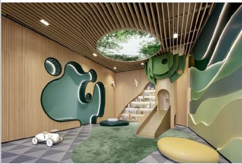 Playground Floor Plan, Children Hospital Design, Kindergarten Interior, Daycare Design, Kids Cafe, Kindergarten Design, Children Hospital, Hospital Interior, Childrens Playroom