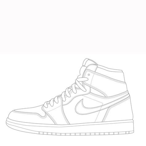 Jordan Drawing, 1 Line Drawing, Nike Drawing, Top Drawing, Nike Art, Nike High, Art Sketches Pencil, Art Drawings Sketches Pencil, Shoes Drawing