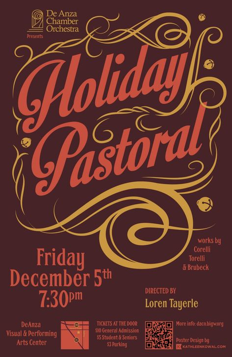 Christmas Concert Poster, Senior Posters, Christmas Concert, Concert Poster, Band Posters, Concert Posters, Art Center, Poster Design, Concert