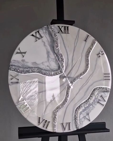 Resin wall clock design