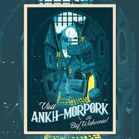 Ankh Morpork, Terry Pratchett Discworld, Menu Book, Terry Pratchett, Miniature Games, Print Advertising, All Poster, Activity Games, Stamp Collecting