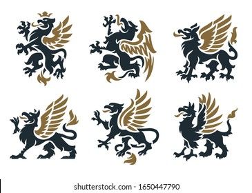 Gryphon Logo Design, Little Free Library Plans, Griffin Logo, Rugby Logo, Monogram Wallpaper, Wood Burning Patterns Stencil, English Flag, Heraldry Design, Flag Tattoo