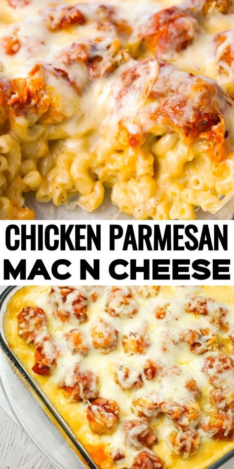 Exotic Dinner Recipes, Recipes With Grilled Chicken, Reheatable Meals, Parmesan Mac And Cheese, Supper Idea, Baked Pasta Recipe, Chicken Marinara, Pasta Meals, Fast Dinner