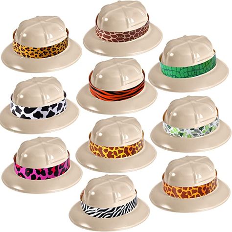 Safari Hats, Jungle Explorer, Career Costumes, Safari Party Favors, Kids Party Hats, Safari Party Decorations, Animal Party Favors, Adventure Party, Zoo Birthday