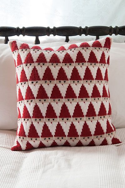 12 Weeks of Gifting - Santa Pillow - KnitPicks Staff Knitting Blog