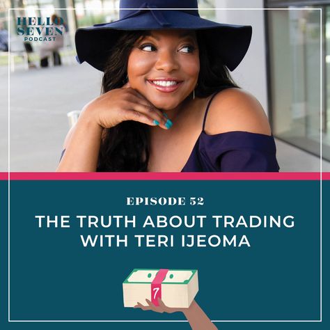 Love Rachel Rodgers' podcast. This eposide, 052 The Truth about Trading with Teri Ijeoma - Hello Seven, was mind-blowing for a stock-market skeptic like me! Rachel Rodgers, Assistant Principal, About Today, Financial Wellness, Human Being, Homeschool Curriculum, Wealth Building, Mind Blowing, Stock Market