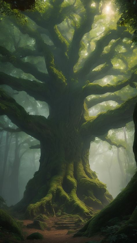 Huge Trees Forest, Giant Tree Aesthetic, Old Growth Trees, Large Tree Aesthetic, Ash Tree Aesthetic, Old Trees Aesthetic, Giant Tree Fantasy Art, Gentle Giant Aesthetic, Big Tree Aesthetic