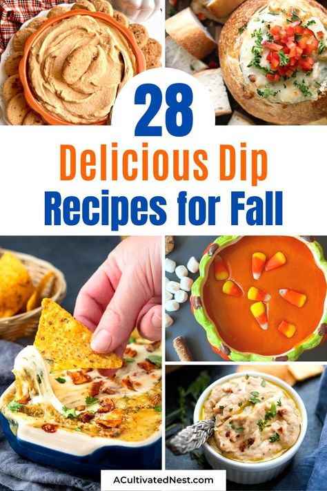 28 Tasty Fall Dip Recipes- Craving fall comfort food? Dive into a world of savory and sweet fall dips! Explore mouthwatering dip recipes that celebrate the flavors of the season. Perfect for game day, parties, or cozy nights in. | #FallRecipes #dipRecipes #ComfortFood #appetizerRecipes #ACultivatedNest Fall Dip Recipes, Fall Dips, Slow Cooker Pumpkin Butter, Pumpkin Cream Cheese Dip, Fall Dip, Slow Cooker Candy, Best Dip Recipes, Pumpkin Dip, Delicious Dips Recipes