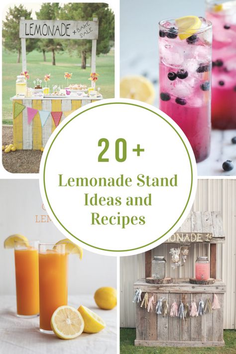 Cute Lemonade Stand Ideas Signs, Lemonade Drink Recipes, Lemonade Ideas, Pineapple Lemonade Recipe, Sparkling Strawberry Lemonade, Lemonade Stand Ideas, Kids Lemonade Stands, Lemonade Stand Sign, Lemonade Stand Birthday