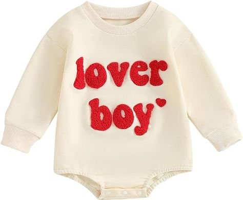 Amazon.com: Ursobutegl Newborn Baby Girl Romper Sweatshirt Sweet Heart Letter Embroidery Onesie Sweater Valentines Day Outfit Clothes: Clothing, Shoes & Jewelry Newborn Winter Clothes, Newborn Photography Outfit, Sweatshirt Romper, Newborn Girl Outfits, Toddler Romper, Baby Boy Romper, Long Romper