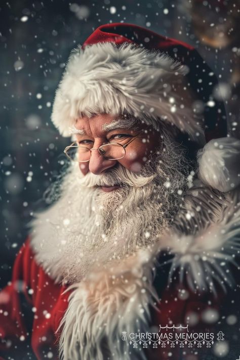 Vintage Christmas Photography, Hello Santa, Santa Claus Pictures, Christmas Portrait, Winter Christmas Scenes, Santa Claus Images, Merry Christmas Gif, Merry Christmas Pictures, Christmas Portraits