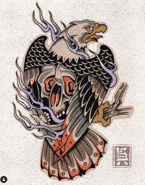 Traditional Eagle Tattoo, Traditional Tattoo Drawings, Traditional Black Tattoo, Illusion Tattoos, Optical Illusion Tattoos, American Traditional Tattoo Ideas, Traditional Tattoo Ideas, Traditional Tattoo Sleeve, Eagle Tattoos