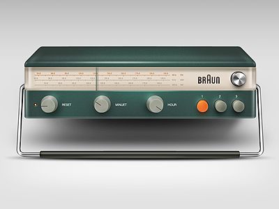 Old things are far more beautiful than we realised... #radio #retro #design Milk Photo, Braun Dieter Rams, Dieter Rams Design, Fotocamere Vintage, Old Radio, Radio Design, Braun Design, Dieter Rams, Audio Design