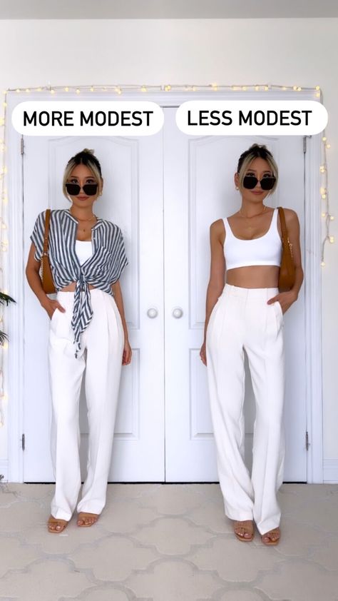 Modest Low Rise Jeans Outfit, Summer Modest Fits, Cute Fits For Summer, Summer Modest Outfits, Kerina Wang, Quilted Sandals, Low Rise Jeans Outfit, White Bra Top, Low Rise Boyfriend Jeans