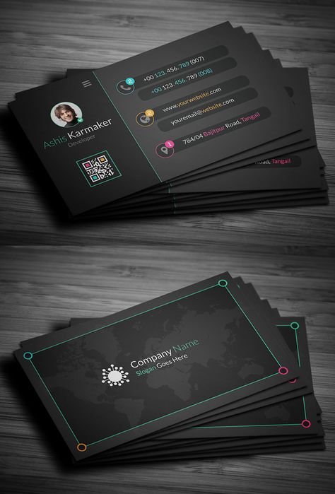 Best Business Cards Design, Creative Visiting Card Unique, Finance Business Card, Dark Business Card, Black Business Cards, Fan Card, Visit Cards, Unique Business Cards Design, Corporate Business Card Design