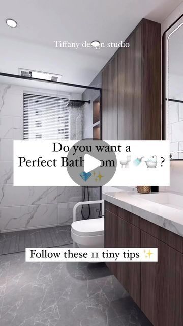 Tiffany design studio💎 on Instagram: "Small tips VS Big impact 🚿🛀🏿🧼💎✨Which tip is your favorite?  • • • #tiffanydesignstudio #bathroomdesigntips #bathroomdetails" Tiffany Design Studio, Rectangular Bathroom Ideas, Small Rectangular Bathroom Ideas, Rectangle Bathroom Ideas, Rectangular Bathroom Layout, Small Bathroom Plans, Bathroom Layout Ideas, Small Bedroom Makeover, Rectangular Bathroom