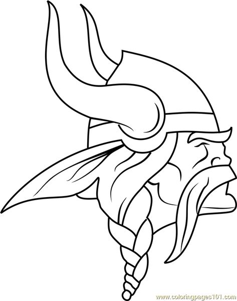 Minnesota Vikings Logo Minnesota Vikings Coloring Pages, Vikings Football Logo, Mn Vikings Logo, Minnesota Vikings Svg, Minnesota Vikings Tattoo, Vikings Painting, Vikings Drawing, Viking Sketch, Traceable Pictures