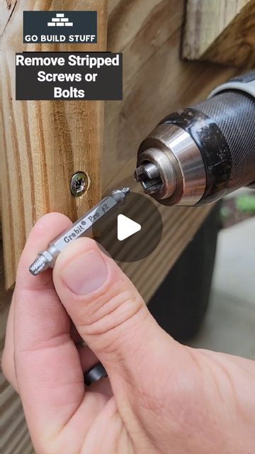 M Sam Irwin on Instagram: "How to remove Stripped screw or bolt. #stripped #screws #bolts #grabitpro" How To Get A Stripped Screw Out, How To Remove Stripped Screws, Stripped Screw Removal, Remove Stripped Screw, Stripped Screw, November 17, Wood Working, Viral Pins, Stuff To Do