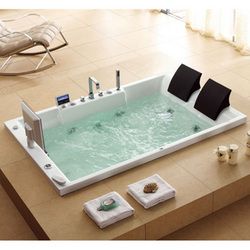 Bath Tub For Two, Bathtub Makeover, Dream Bathtub, Large Bathtubs, Large Bathtub, Jacuzzi Bath, Jacuzzi Bathtub, Jetted Bath Tubs, Refinish Bathtub