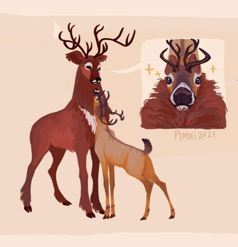 Deer Drawings, Tortoise Food, Deer Art, Creature Drawings, Fantasy Creatures Art, Mythical Creatures Art, A Deer, Creature Concept Art, Creature Concept