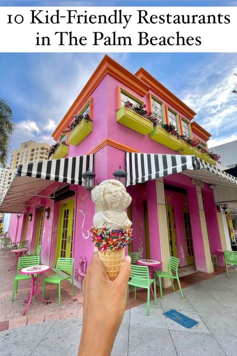 The Palm Beaches are a true world-class dining destination, with incredible and diverse restaurant options for all budgets and ages. That includes children! Families can eat really well here at restaurants that have something to keep everyone happy. Here are 10 great kid-friendly restaurants in The Palm Beaches. #ThePalmBeaches West Palm Beach Restaurants, Palm Beach Restaurants, Palm Beach Island, Kids Restaurants, Palm Beach Gardens Florida, Kid Friendly Restaurants, Florida Restaurants, Beach Weekend, West Palm Beach Florida