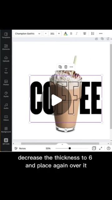 Canva on Instagram: "😍 Check the link in my bio to get Canva Templates bundle 🥰💫 how To create text overlap in canva#canvakeywords #canva #canvahiddengem" Things To Make On Canva, Canva Gif, Text Over Photo, Blend Words, Create Text, 3d Words, 3d Text Effect, Text Background, Cut Out Shapes