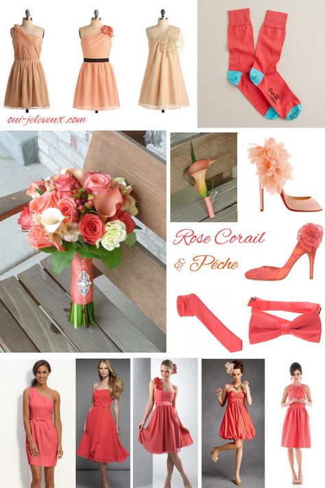 Une décoration de mariage rose corail et pêche? Oui, je le veux! Peach Wedding Decorations, Ms Project, Peach Wedding, Branding Inspiration, Color Inspiration, Vintage Wedding, Wedding Outfit, Perfect Wedding, Beautiful Weddings