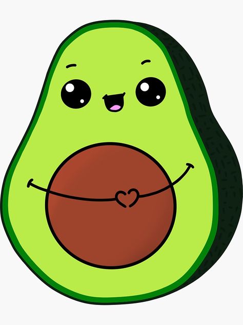 Avocado Sticker, Cartoon Avocado, Avocado Cartoon, Cute Avocado, Cartoon Stickers, Cartoon Styles, Cute Stickers, Science Poster, Cute Cartoon