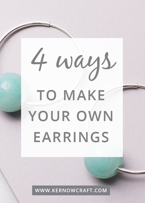 Making Your Own Earrings, How To Make Dangle Earrings, Diy Earrings Easy How To Make, How To Make Your Own Earrings, Home Made Earrings Ideas, How To Make Earrings At Home, Easy Earrings To Make, How To Make Earrings For Beginners, Diy Earrings For Beginners