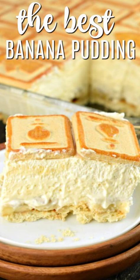 This creamy, rich Banana Pudding Recipe is a delicious, no-bake dessert! Perfect for weeknights or potlucks, everyone will LOVE this classic recipe! A delicious Paula Deen recipe featuring banana pudding and chessmen cookies! Paula Deen Banana Pudding Recipe, Chessman Banana Pudding, Chessmen Cookies, Banana Pudding Desserts, No Bake Banana Pudding, Banana Pudding Recipe, Banana Pudding Cheesecake, Best Banana Pudding, Paula Deen Recipes