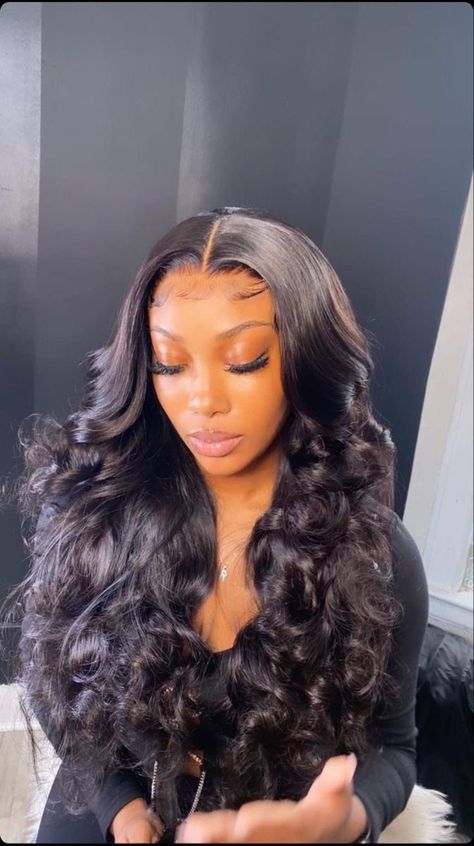 Sweet 16photoshoot, See In With Closure, Frontal Quick Weave, Buss Down Middle Part, High Bun Hair, Short Curly Hairstyles For Women, Best Short Hairstyles, Short Curly Hairstyles, Frontal Wig Hairstyles