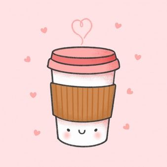 Aomam.ss | Freepik Draw Coffee Cup, Draw Coffee, Drawing Lessons For Beginners, Coffee Cup Drawing, Coffee Doodle, Coffee Cartoon, Coffee Cup Art, Drawing Cartoon Faces, Coffee Drawing