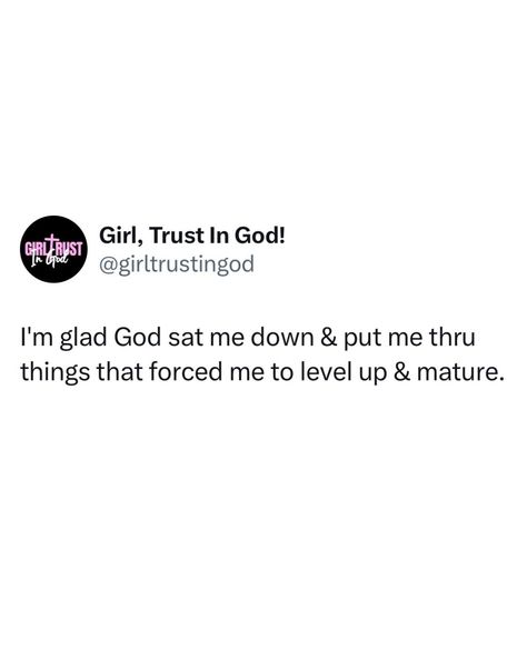 Girl + God⁠ Follow @girltrustingod for more quotes 💗⁠ ⁠ #girltrustingod #explore #girlplusgod #christain #trustgodbro Top Of The Morning Quotes, This Month Quotes, Twitter Quotes About God, Grown Women Quotes, Outside Quotes, Baddies Quotes, Gn Quotes, God Tweets, Godly Quotes Inspirational