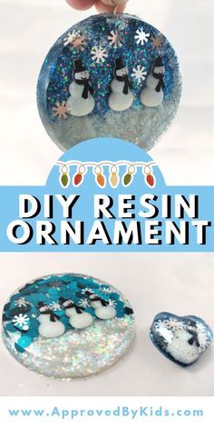 Resin Ornaments, Crafts For Teens To Make, Resin Crafts Tutorial, Diy Resin Projects, Epoxy Resin Crafts, Diy Resin Art, Diy Resin Crafts, Diy Resin, Christmas Ornament Crafts